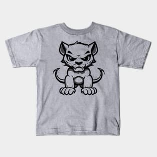 panther black head t-shirt Kids T-Shirt